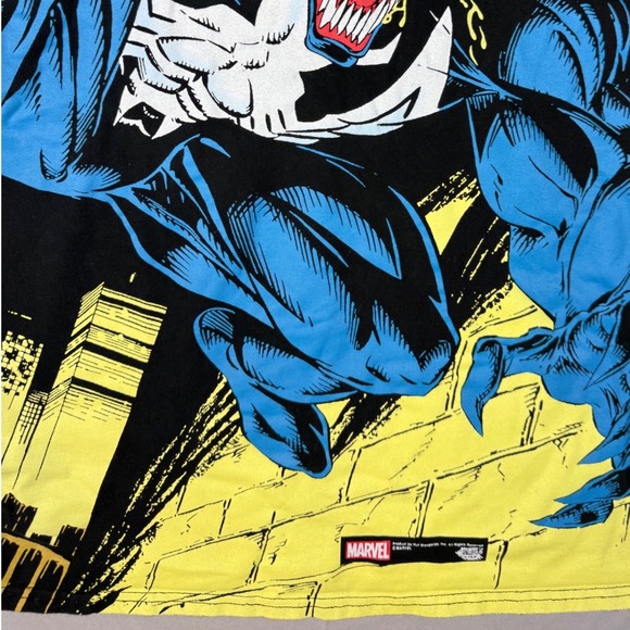 HUf Marvel Venom T Shirt Black Men's Graphic Tee AOP - Picture 3 of 7